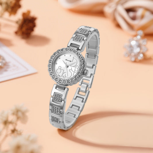 Luxury Gold Crystal Bracelet Watch for Women | Elegant Fashion Dress Wrist Watch